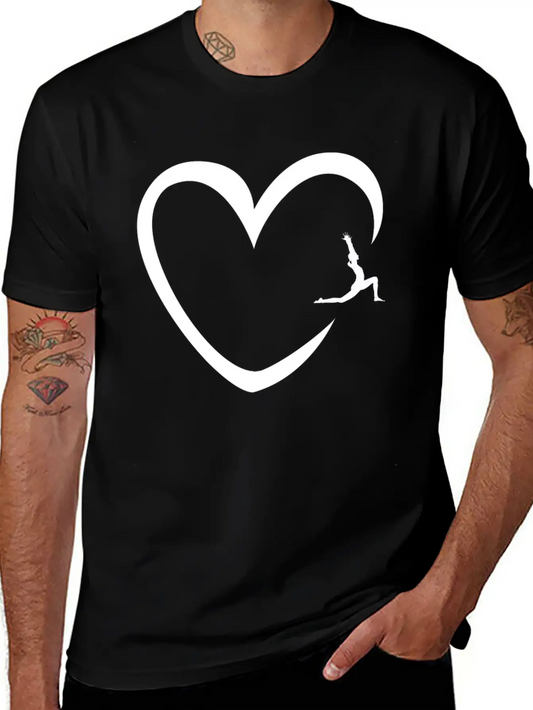 Yoga Heart Yoga Class Instructor Namaste Zen Gift Classic Fit Graphic Tee For Daily Comfort – Unisex Cotton Shirt