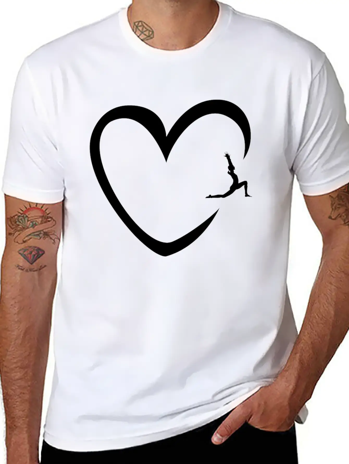 Yoga Heart Yoga Class Instructor Namaste Zen Gift Classic Fit Graphic Tee For Daily Comfort – Unisex Cotton Shirt