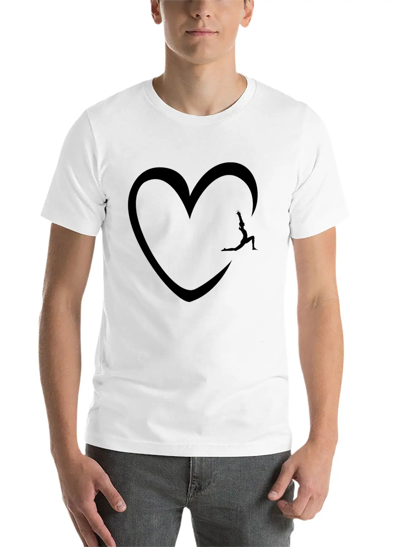 Yoga Heart Yoga Class Instructor Namaste Zen Gift Classic Fit Graphic Tee For Daily Comfort – Unisex Cotton Shirt
