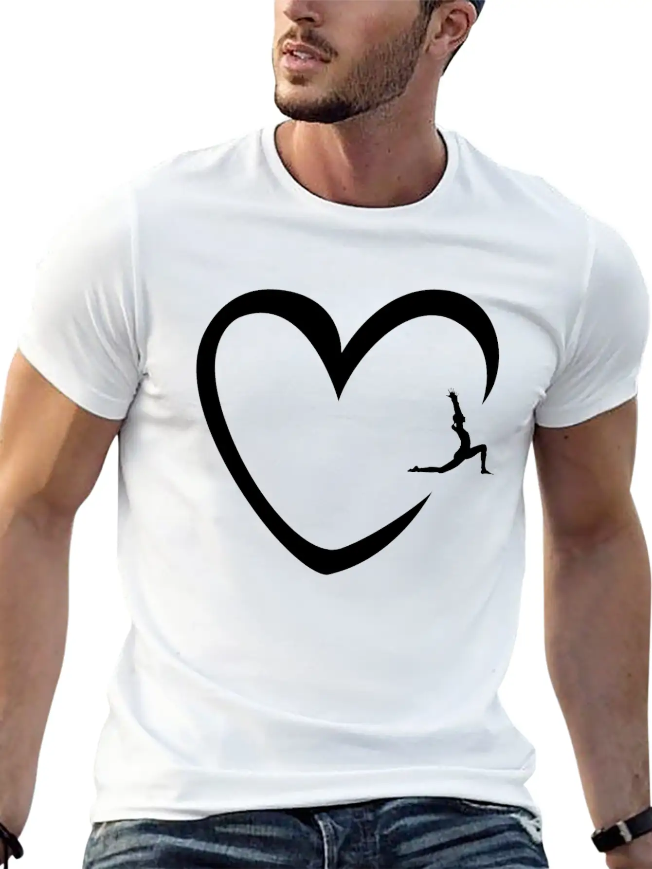 Yoga Heart Yoga Class Instructor Namaste Zen Gift Classic Fit Graphic Tee For Daily Comfort – Unisex Cotton Shirt