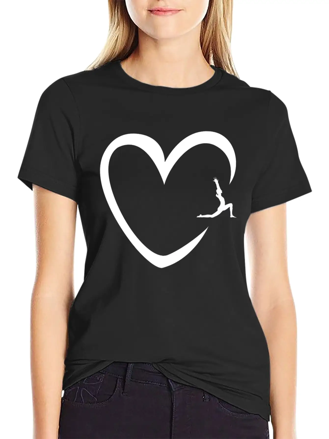 Yoga Heart Yoga Class Instructor Namaste Zen Gift Classic Fit Graphic Tee For Daily Comfort – Unisex Cotton Shirt