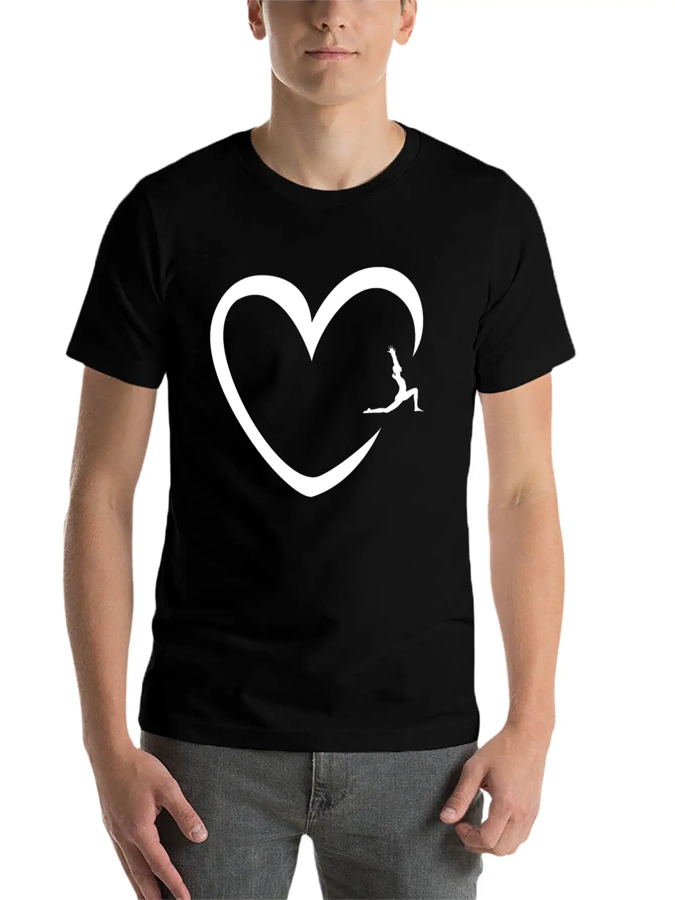 Yoga Heart Yoga Class Instructor Namaste Zen Gift Classic Fit Graphic Tee For Daily Comfort – Unisex Cotton Shirt