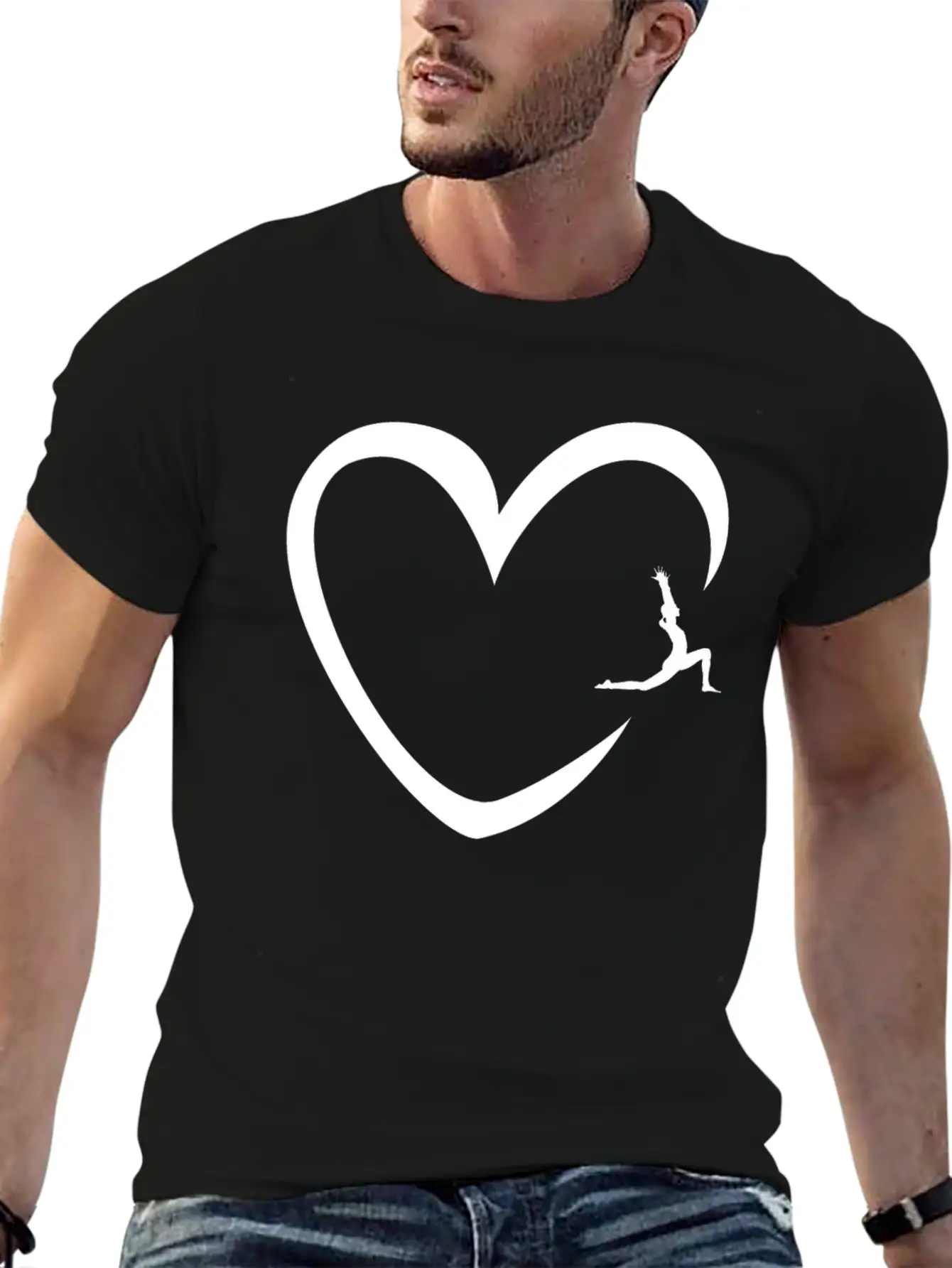 Yoga Heart Yoga Class Instructor Namaste Zen Gift Classic Fit Graphic Tee For Daily Comfort – Unisex Cotton Shirt
