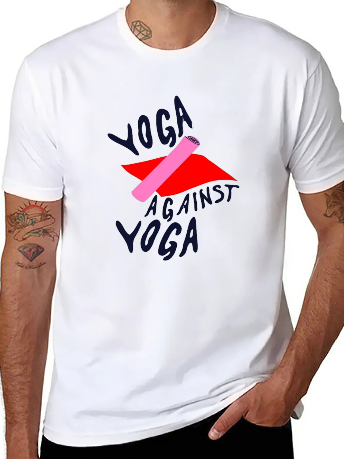 Yoga In Yoga Design Illustration Relaxed Everyday Tee – Lightweight And Durable Cotton