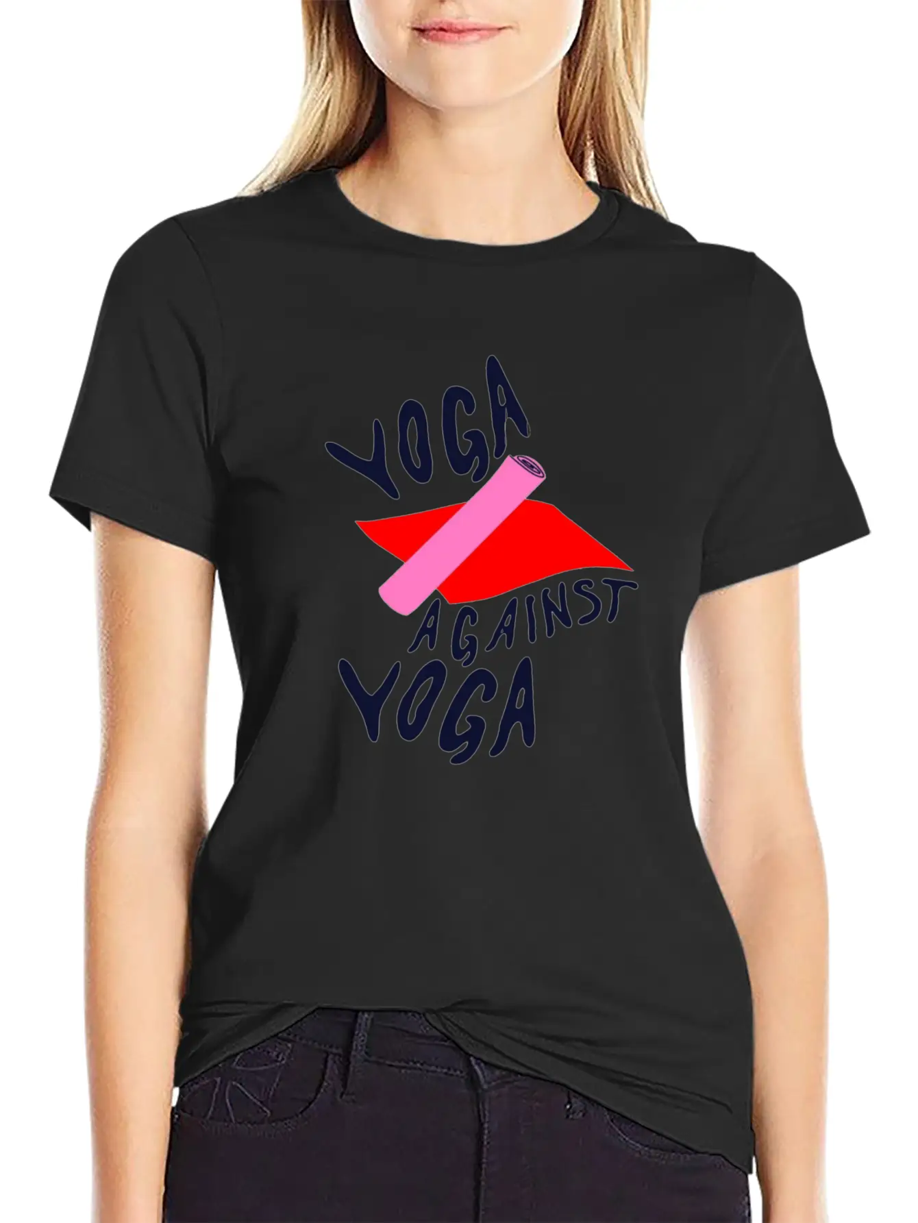 Yoga In Yoga Design Illustration Relaxed Everyday Tee – Lightweight And Durable Cotton