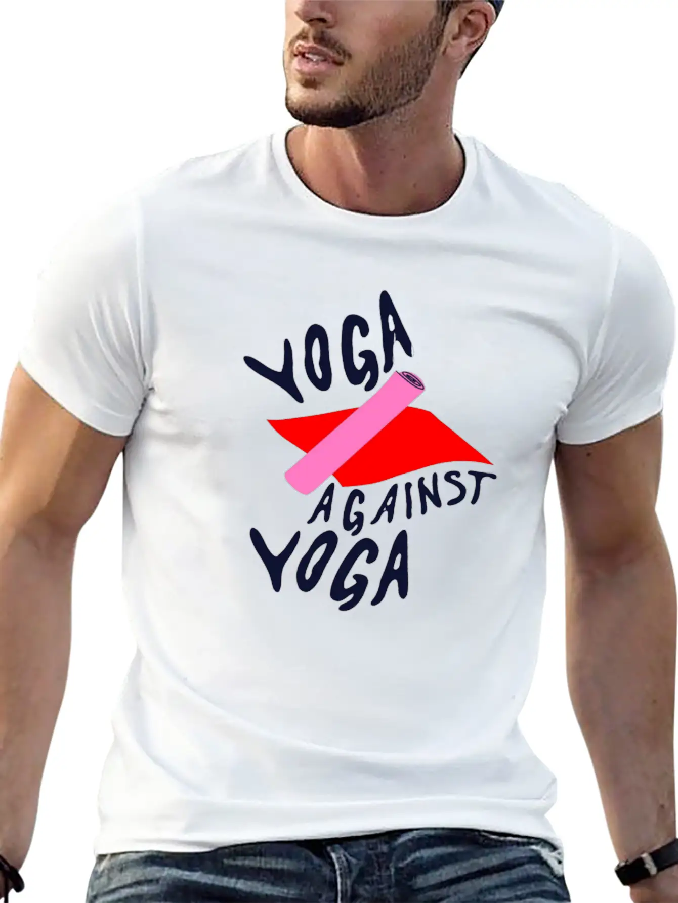 Yoga In Yoga Design Illustration Relaxed Everyday Tee – Lightweight And Durable Cotton