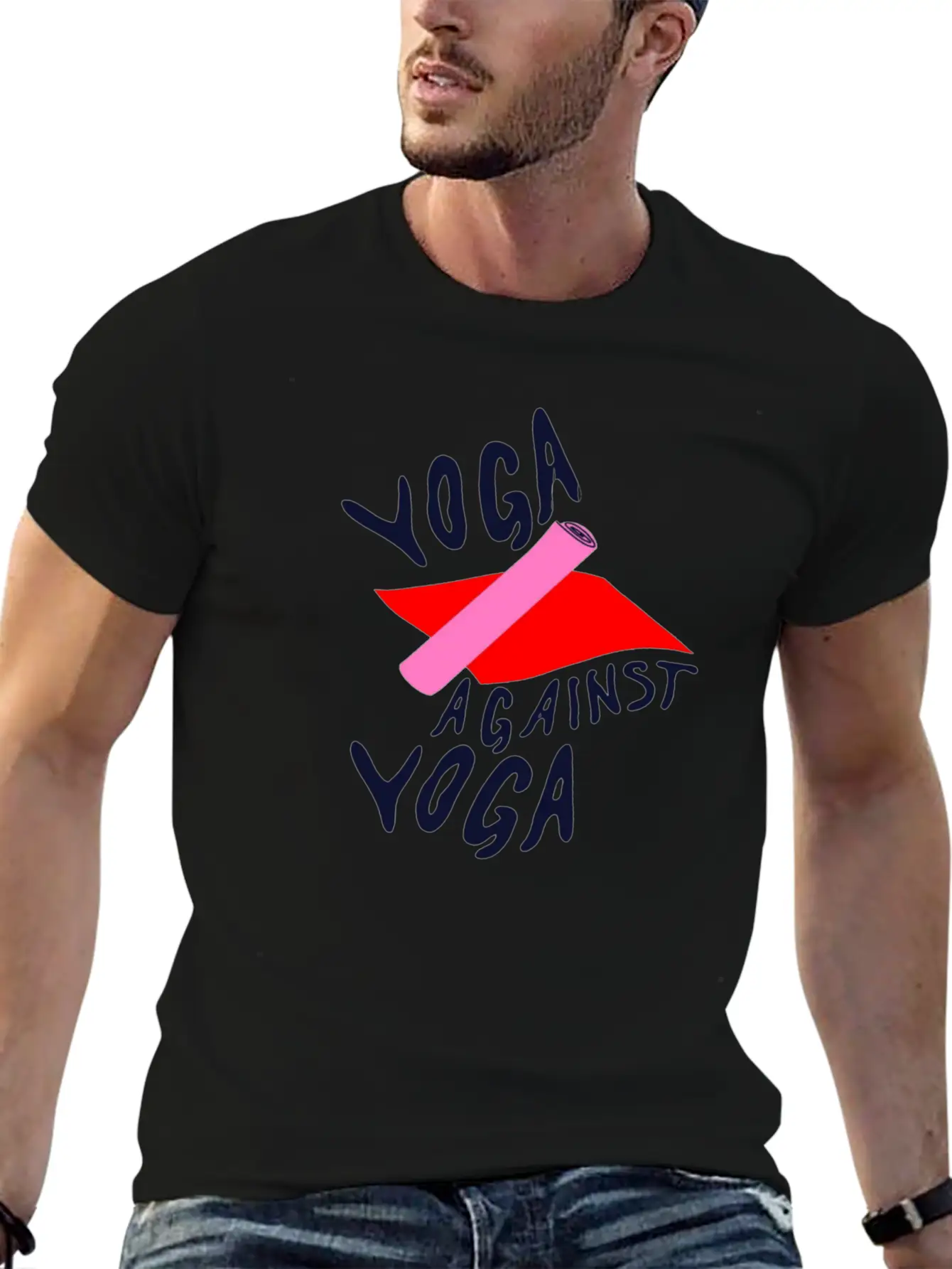 Yoga In Yoga Design Illustration Relaxed Everyday Tee – Lightweight And Durable Cotton