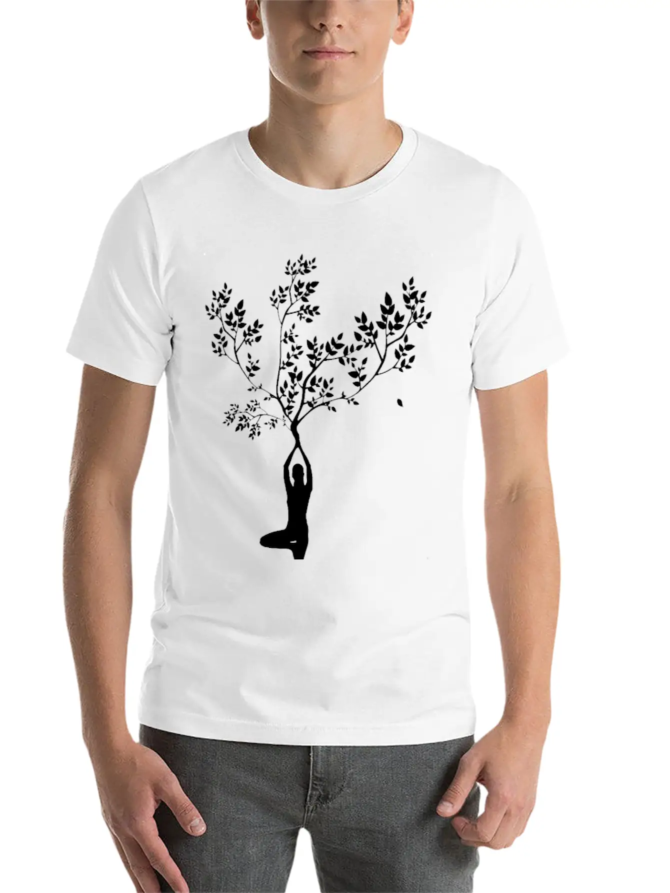 Yoga Lightweight Cotton T-Shirt – Daily Comfort Graphic Shirt