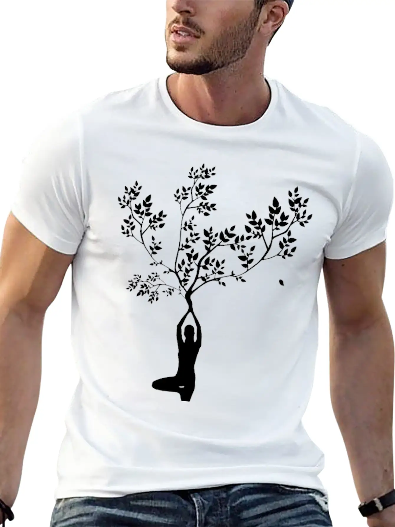 Yoga Lightweight Cotton T-Shirt – Daily Comfort Graphic Shirt