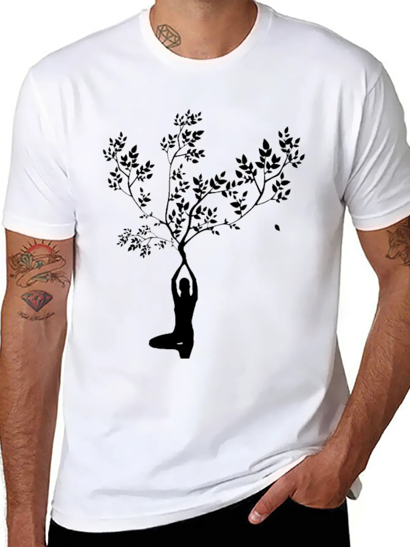 Yoga Lightweight Cotton T-Shirt – Daily Comfort Graphic Shirt