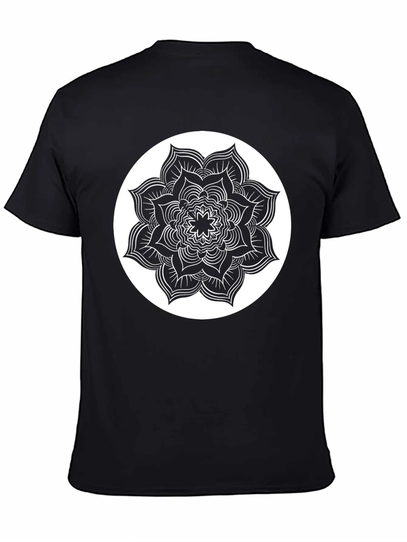 Yoga Lotus Flower Mandala Unisex Casual T-Shirt – Clean Design For Daily Comfort