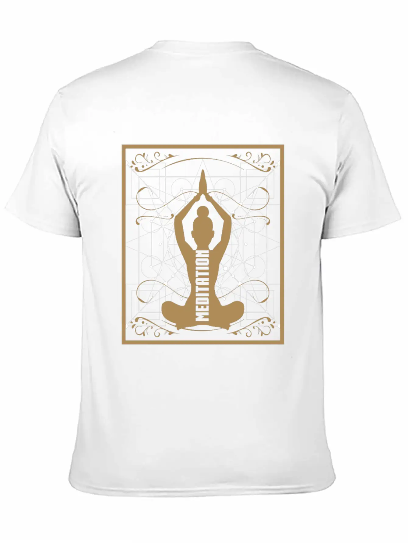 Yoga Meditation Retro Soft Cotton Short Sleeve Tee – Unisex Wardrobe Staple