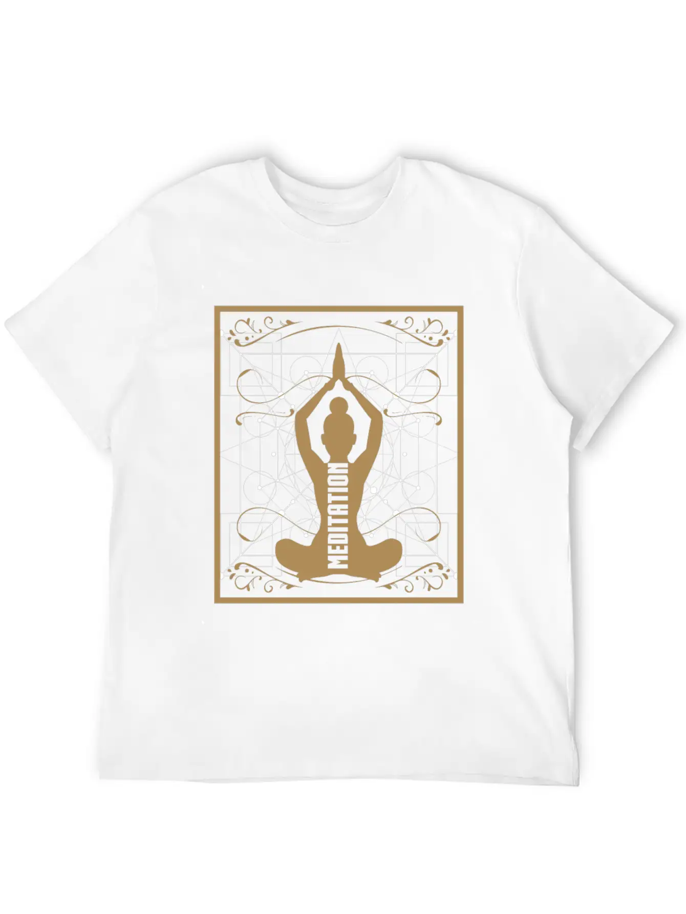 Yoga Meditation Retro Soft Cotton Short Sleeve Tee – Unisex Wardrobe Staple