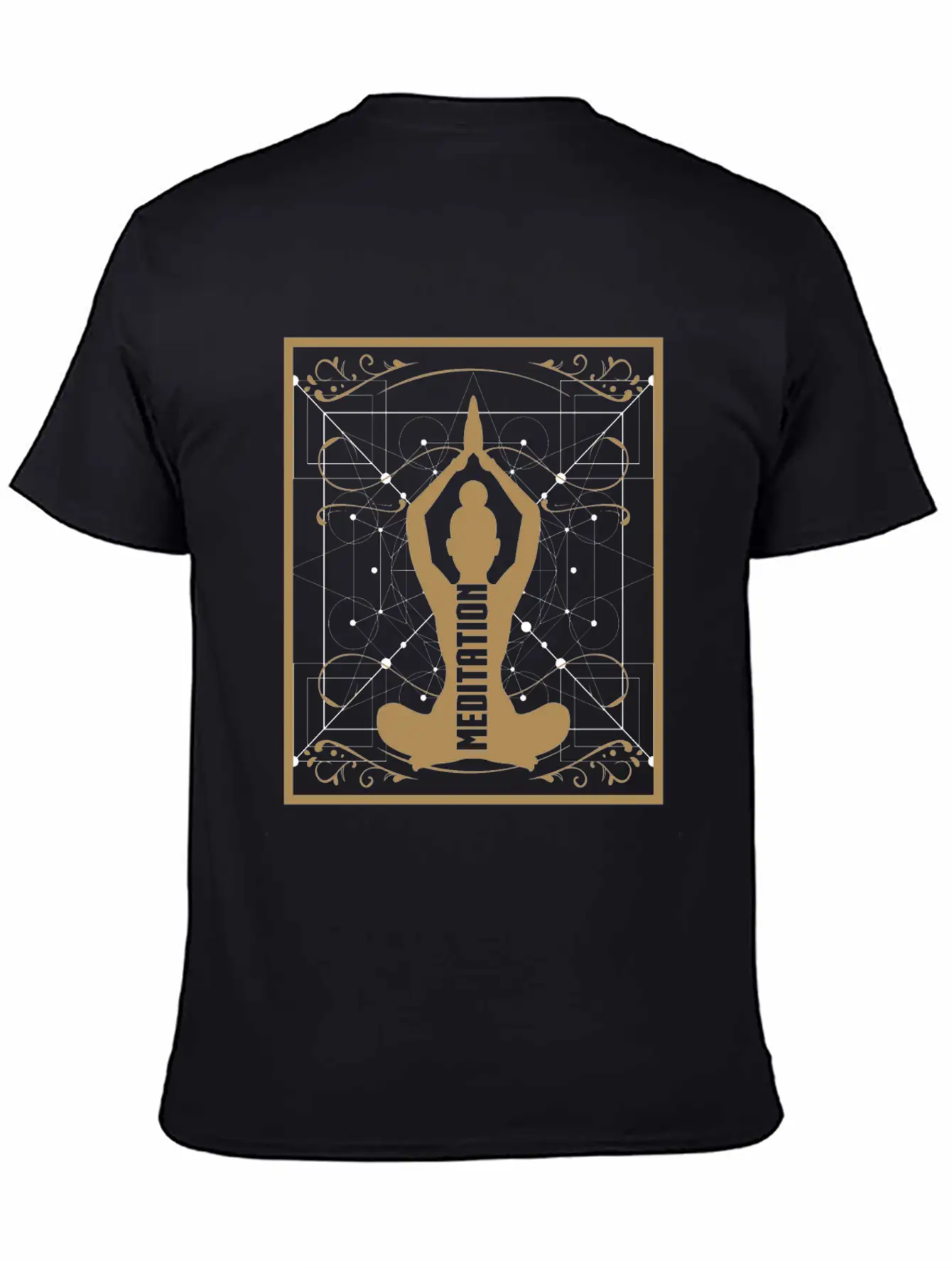 Yoga Meditation Retro Soft Cotton Short Sleeve Tee – Unisex Wardrobe Staple