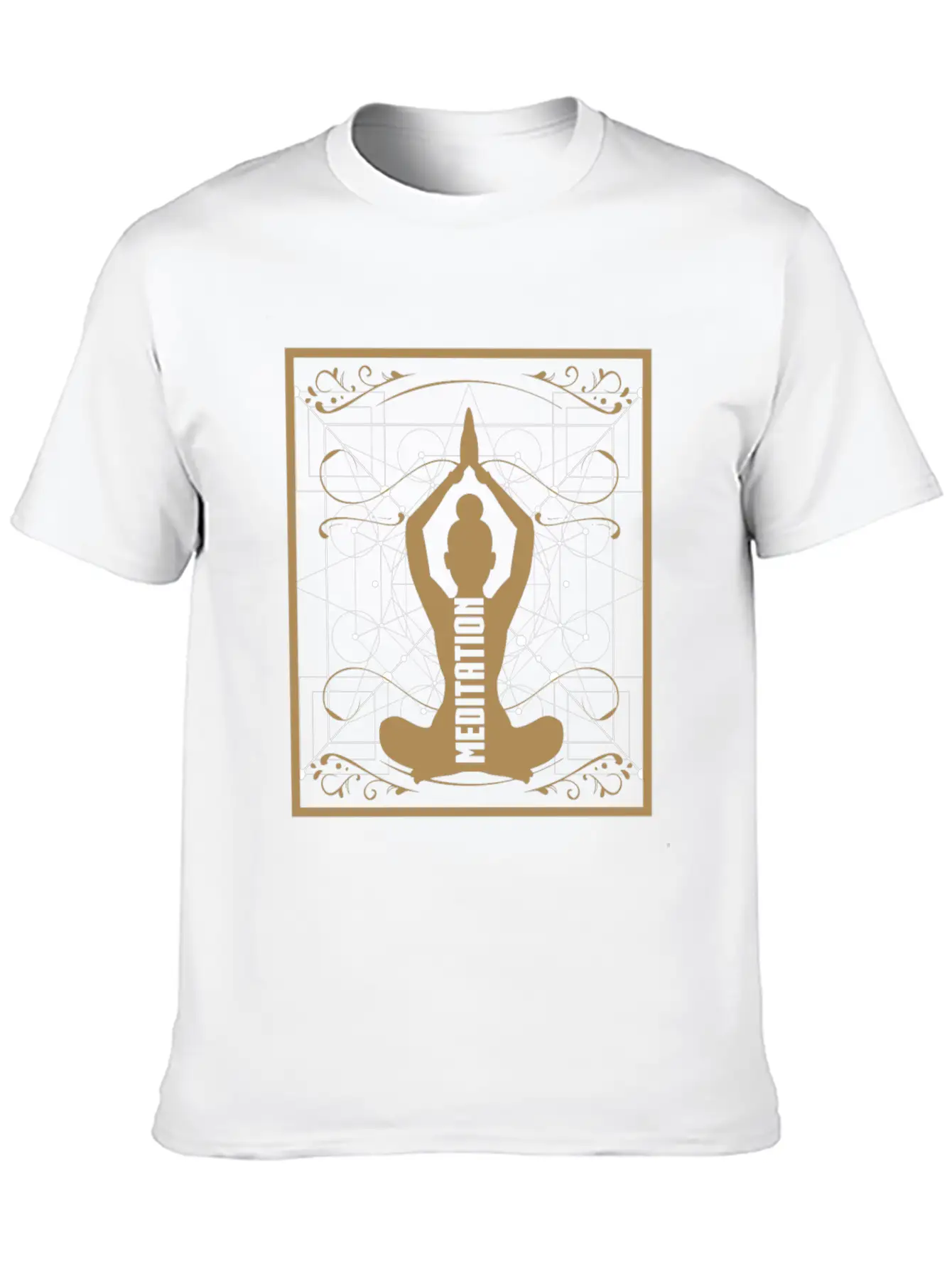 Yoga Meditation Retro Soft Cotton Short Sleeve Tee – Unisex Wardrobe Staple