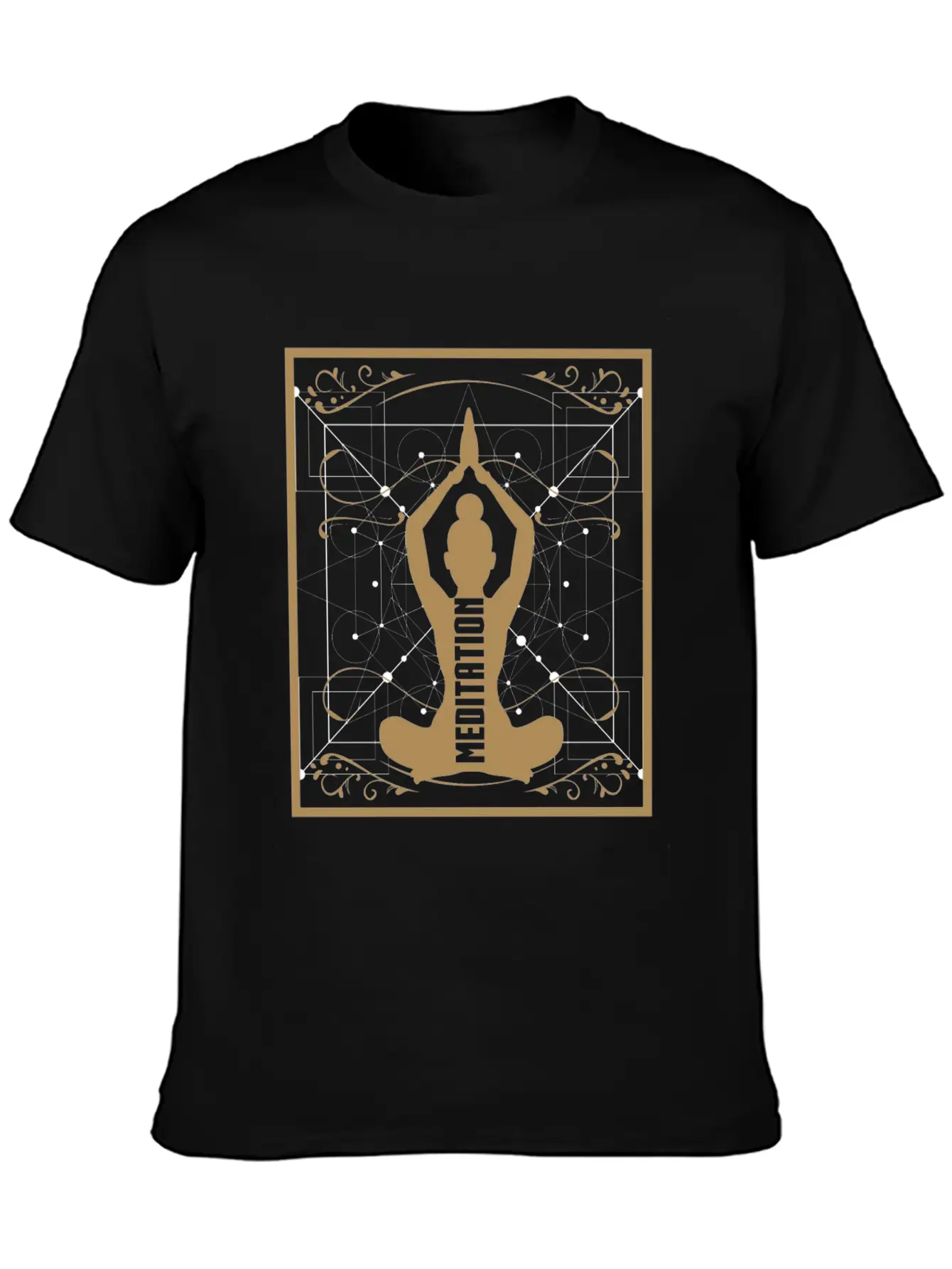 Yoga Meditation Retro Soft Cotton Short Sleeve Tee – Unisex Wardrobe Staple