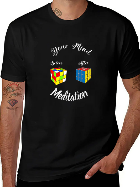 Yoga Print, Meditation, Zen, Peace Classic Fit Graphic Tee For Daily Comfort – Unisex Cotton Shirt