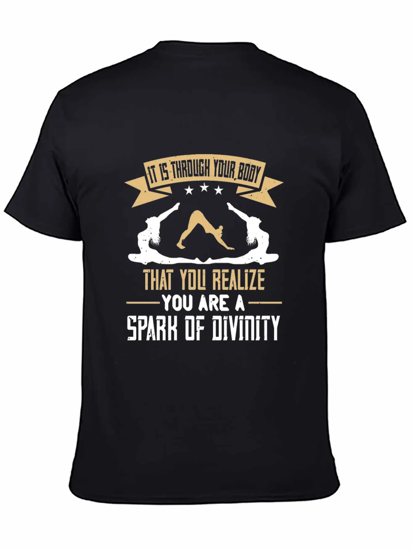 Yoga Quote - Spark Of Divinity Modern Fit Casual T-Shirt ��� Clean And Versatile Design