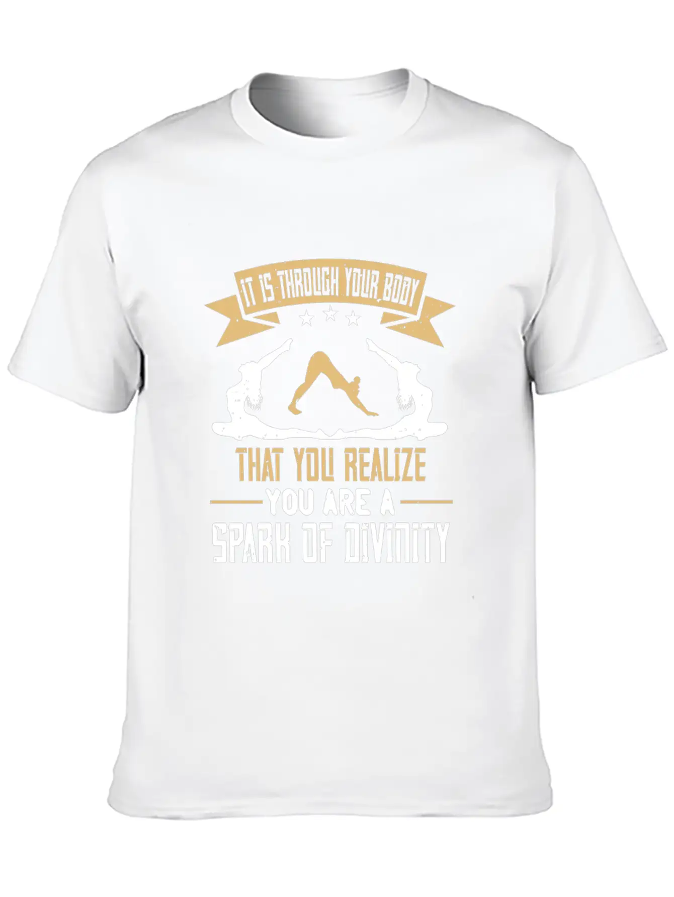 Yoga Quote - Spark Of Divinity Modern Fit Casual T-Shirt ��� Clean And Versatile Design