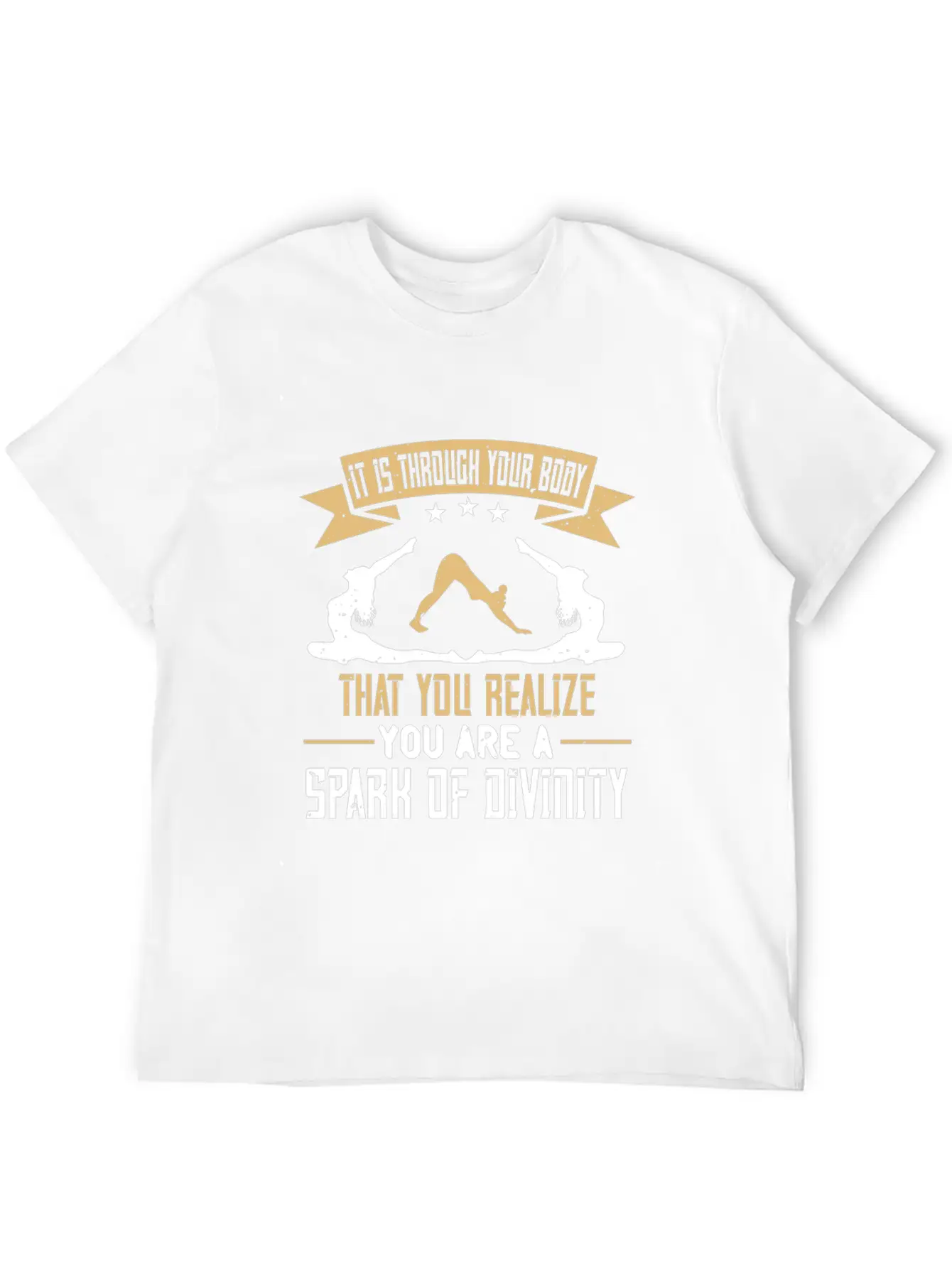 Yoga Quote - Spark Of Divinity Modern Fit Casual T-Shirt ��� Clean And Versatile Design
