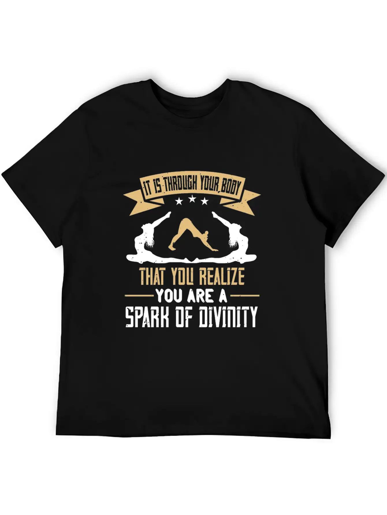 Yoga Quote - Spark Of Divinity Modern Fit Casual T-Shirt ��� Clean And Versatile Design
