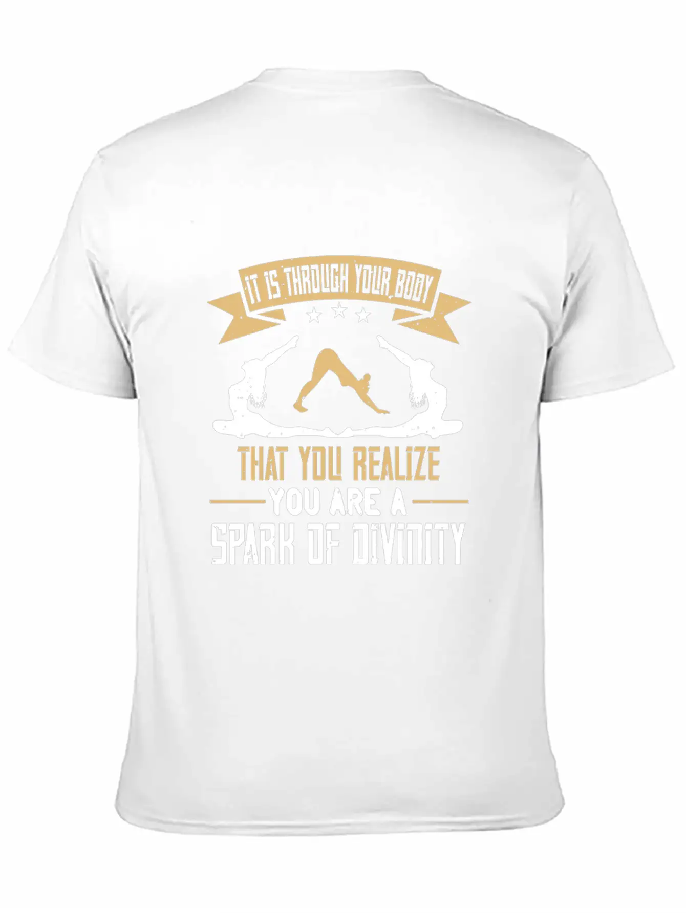 Yoga Quote - Spark Of Divinity Modern Fit Casual T-Shirt ��� Clean And Versatile Design