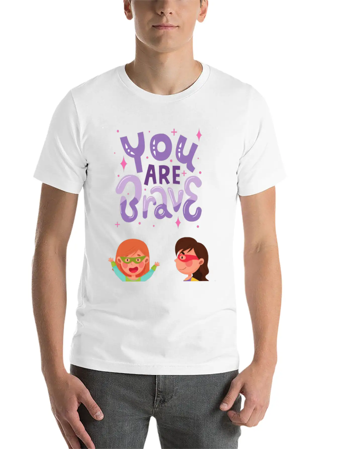 You Are Brave - Unleashing Superwomen Within! Modern Fit Casual T-Shirt – Clean And Versatile Design