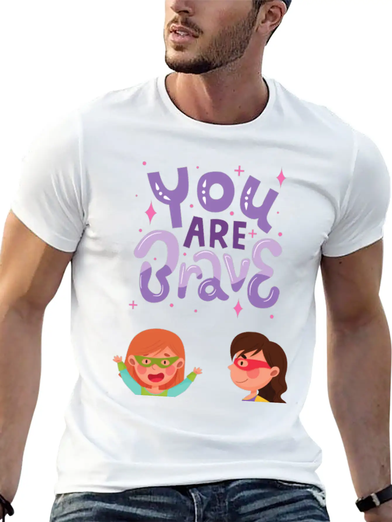 You Are Brave - Unleashing Superwomen Within! Modern Fit Casual T-Shirt – Clean And Versatile Design