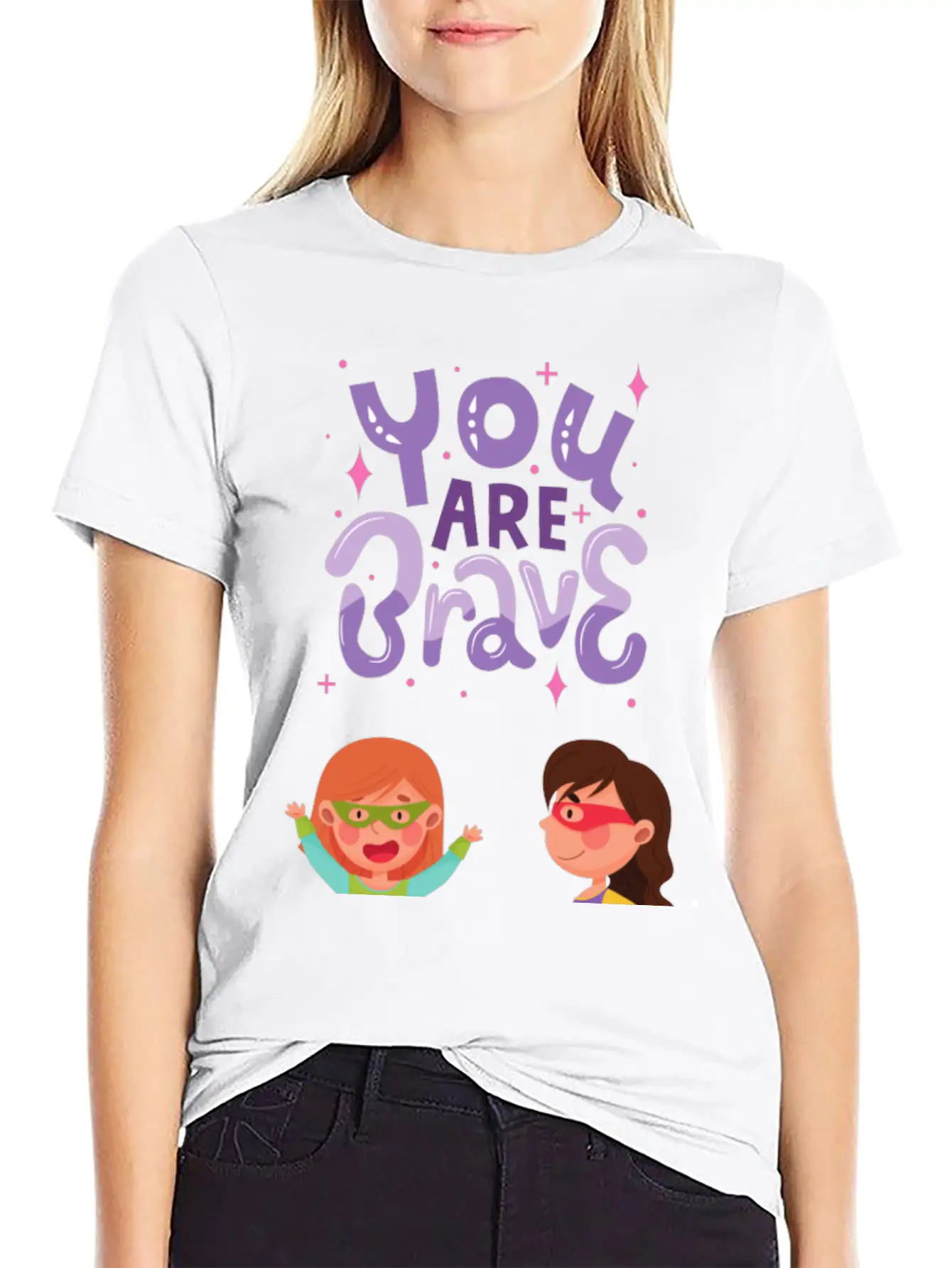 You Are Brave - Unleashing Superwomen Within! Modern Fit Casual T-Shirt – Clean And Versatile Design