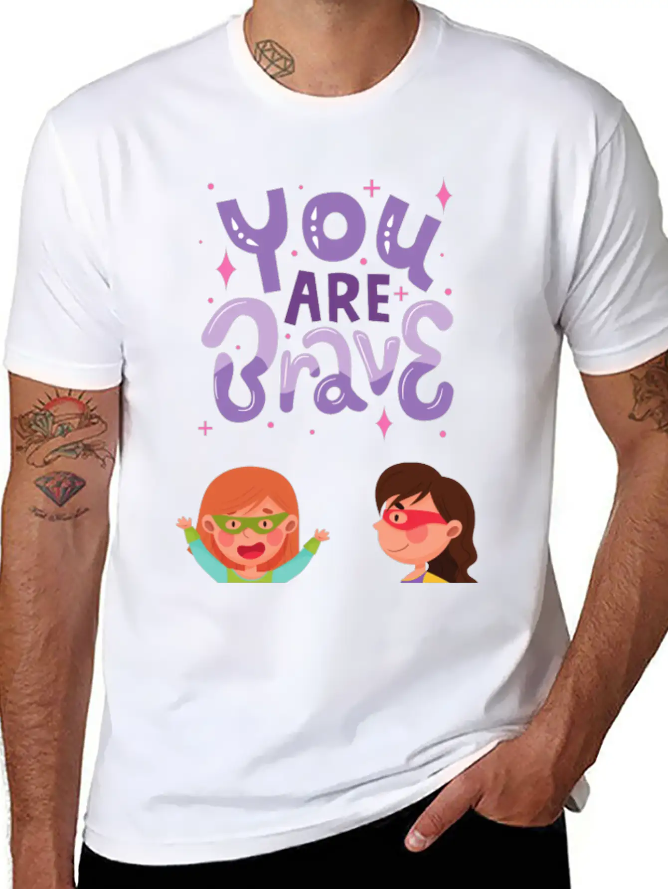 You Are Brave - Unleashing Superwomen Within! Modern Fit Casual T-Shirt – Clean And Versatile Design