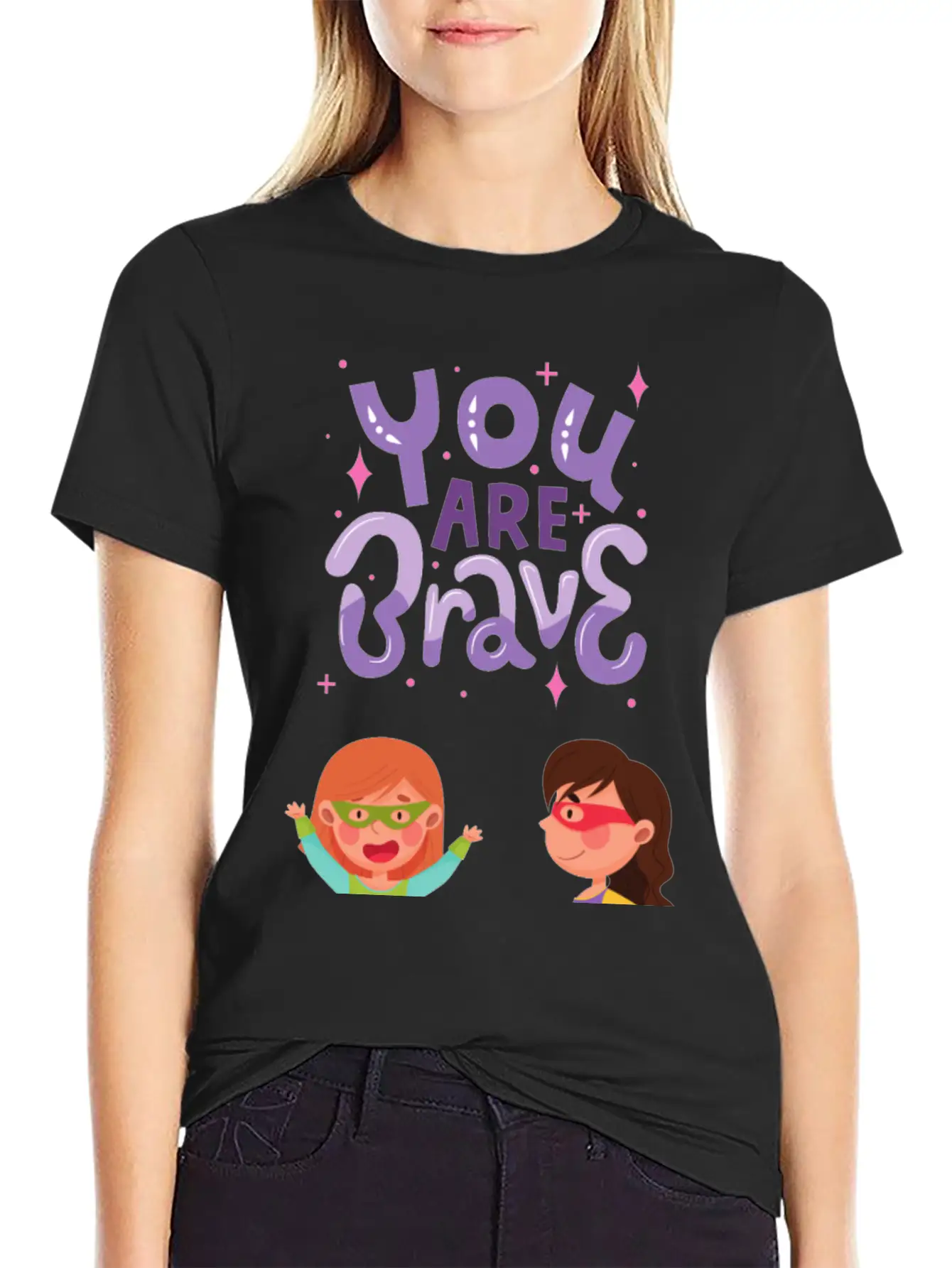 You Are Brave - Unleashing Superwomen Within! Modern Fit Casual T-Shirt – Clean And Versatile Design
