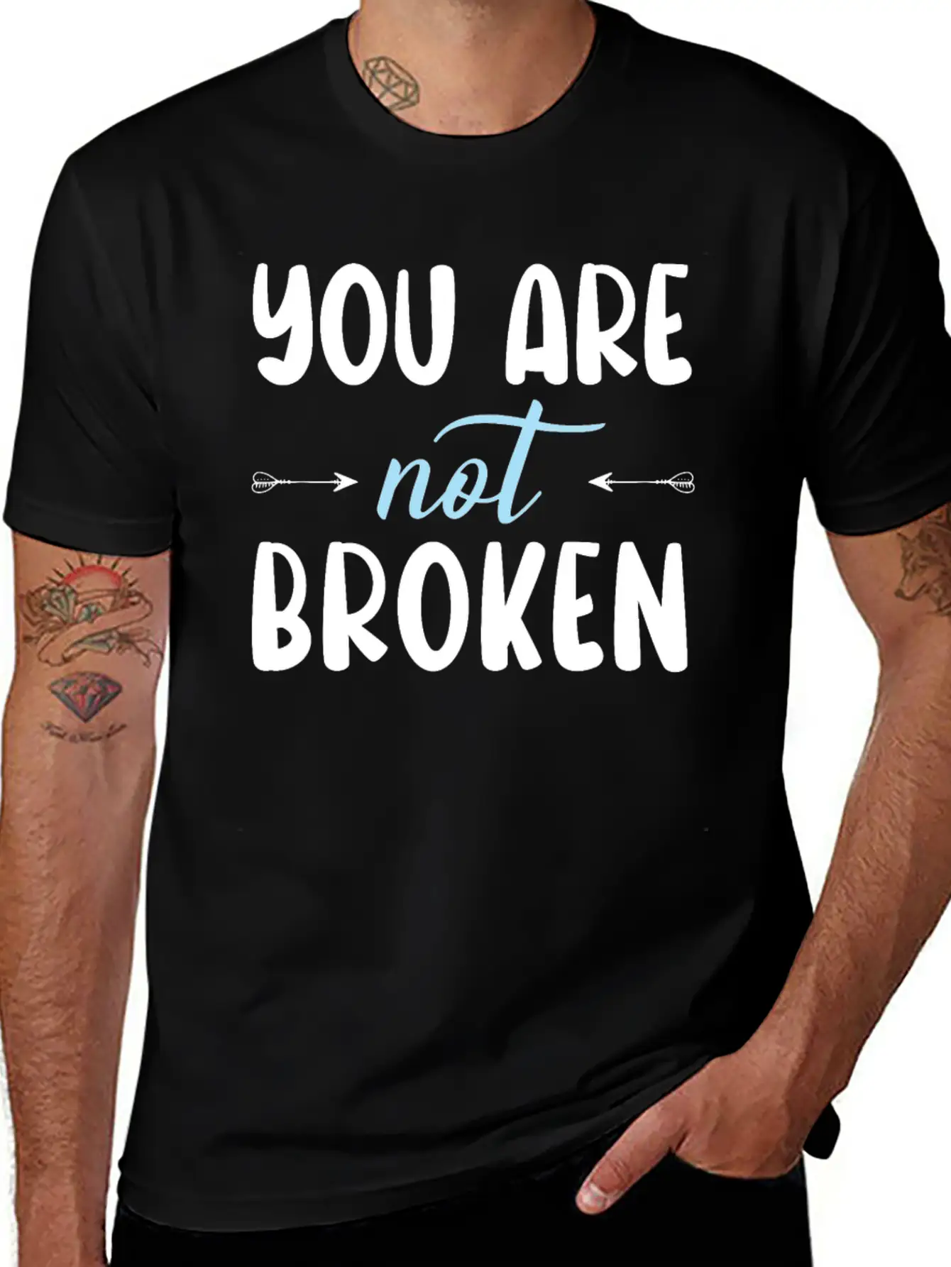 You Are Not Broken Suicide Awareness Mental Health Relaxed Everyday Tee – Lightweight And Durable Cotton
