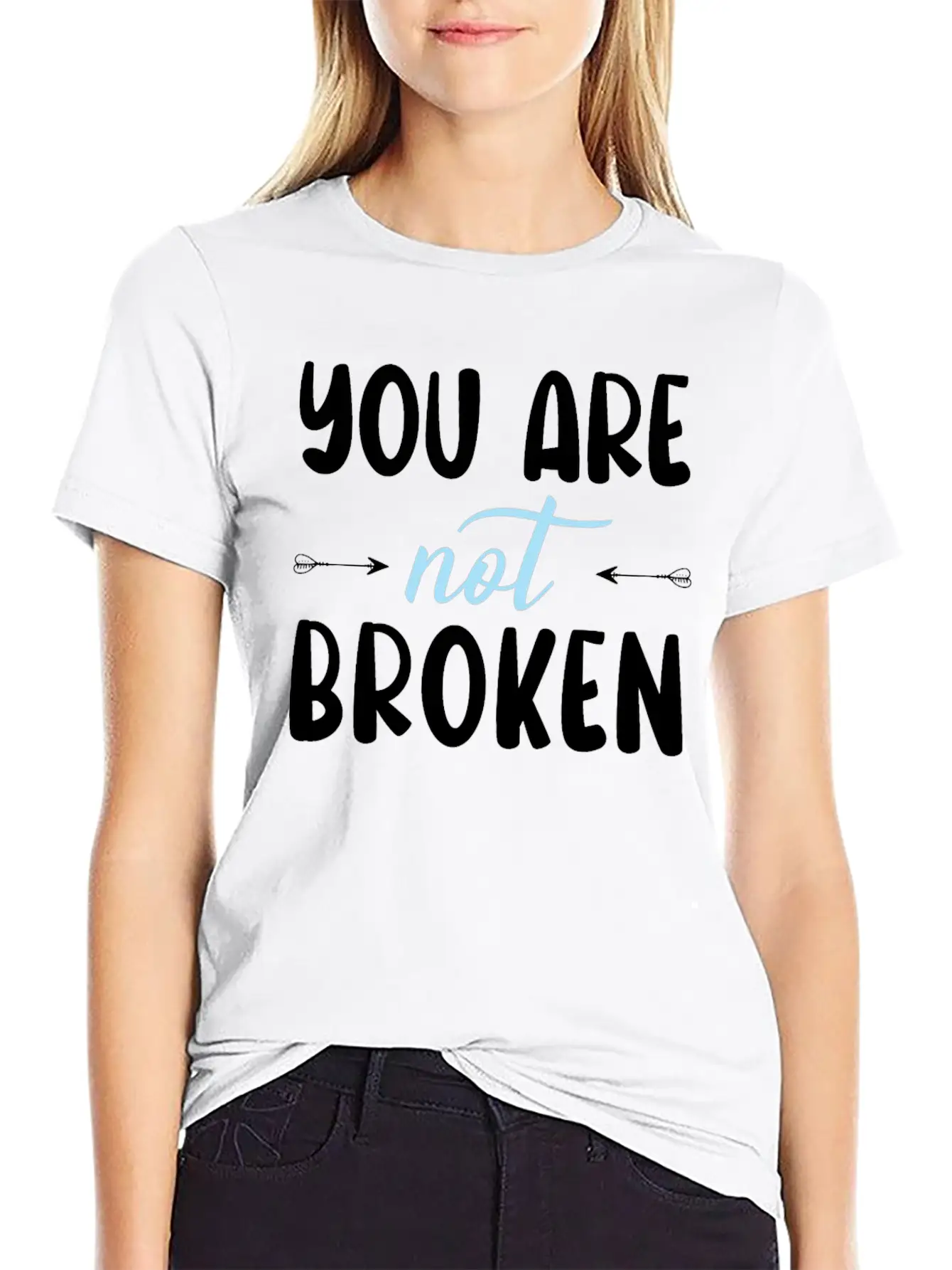 You Are Not Broken Suicide Awareness Mental Health Relaxed Everyday Tee – Lightweight And Durable Cotton