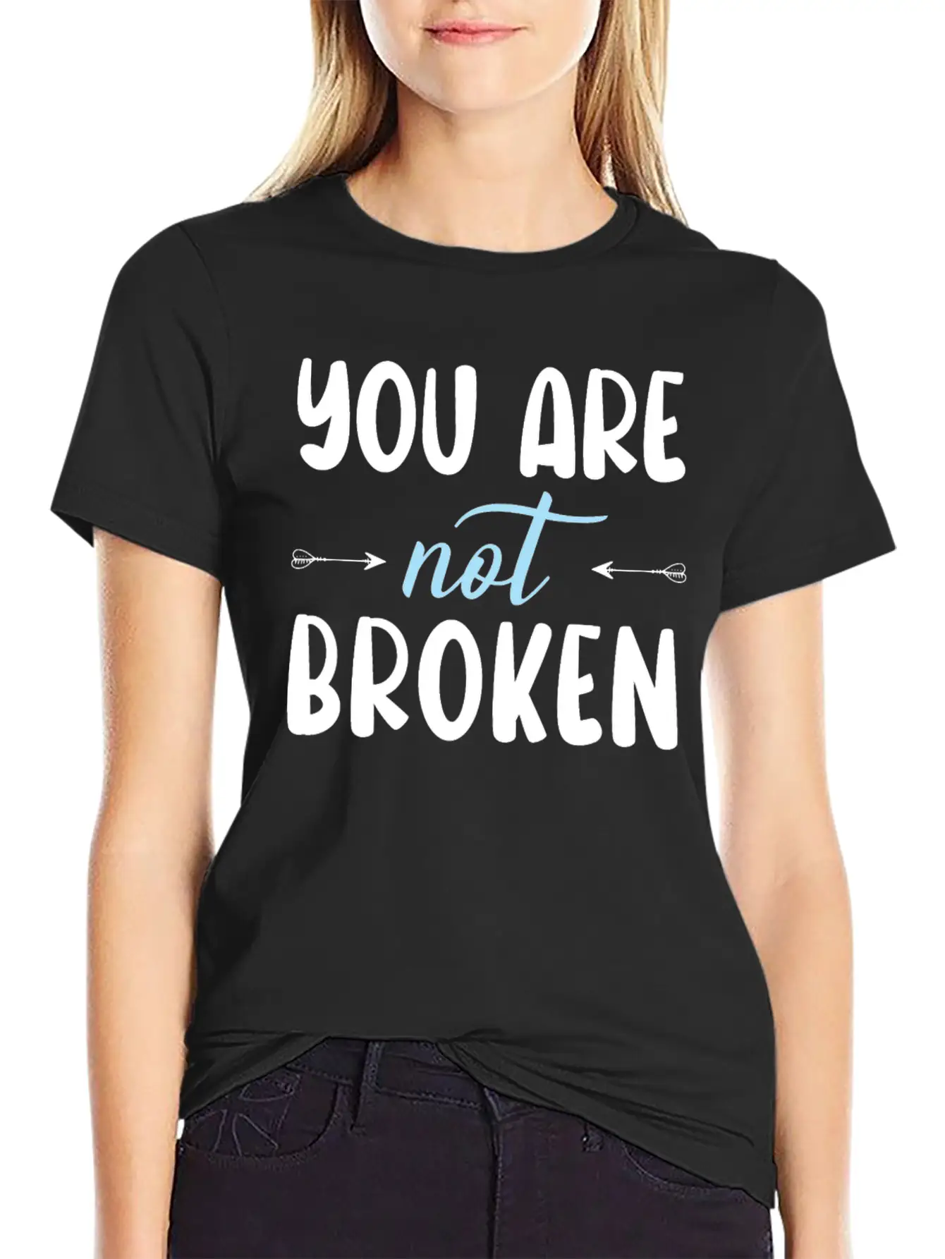 You Are Not Broken Suicide Awareness Mental Health Relaxed Everyday Tee – Lightweight And Durable Cotton
