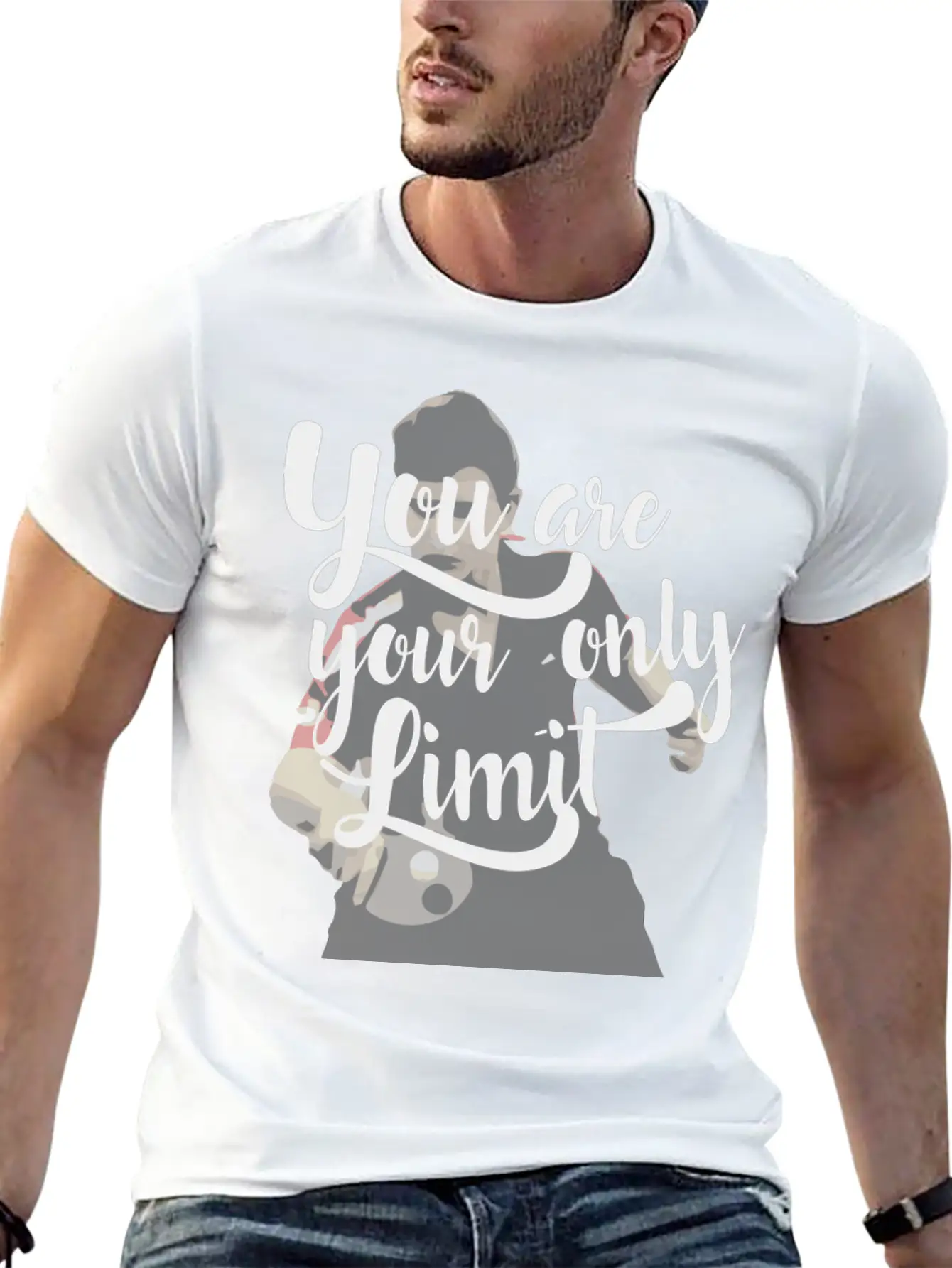 You Are Your Only Limit Shirt As Gift Idea Soft Cotton Short Sleeve Tee – Unisex Wardrobe Staple