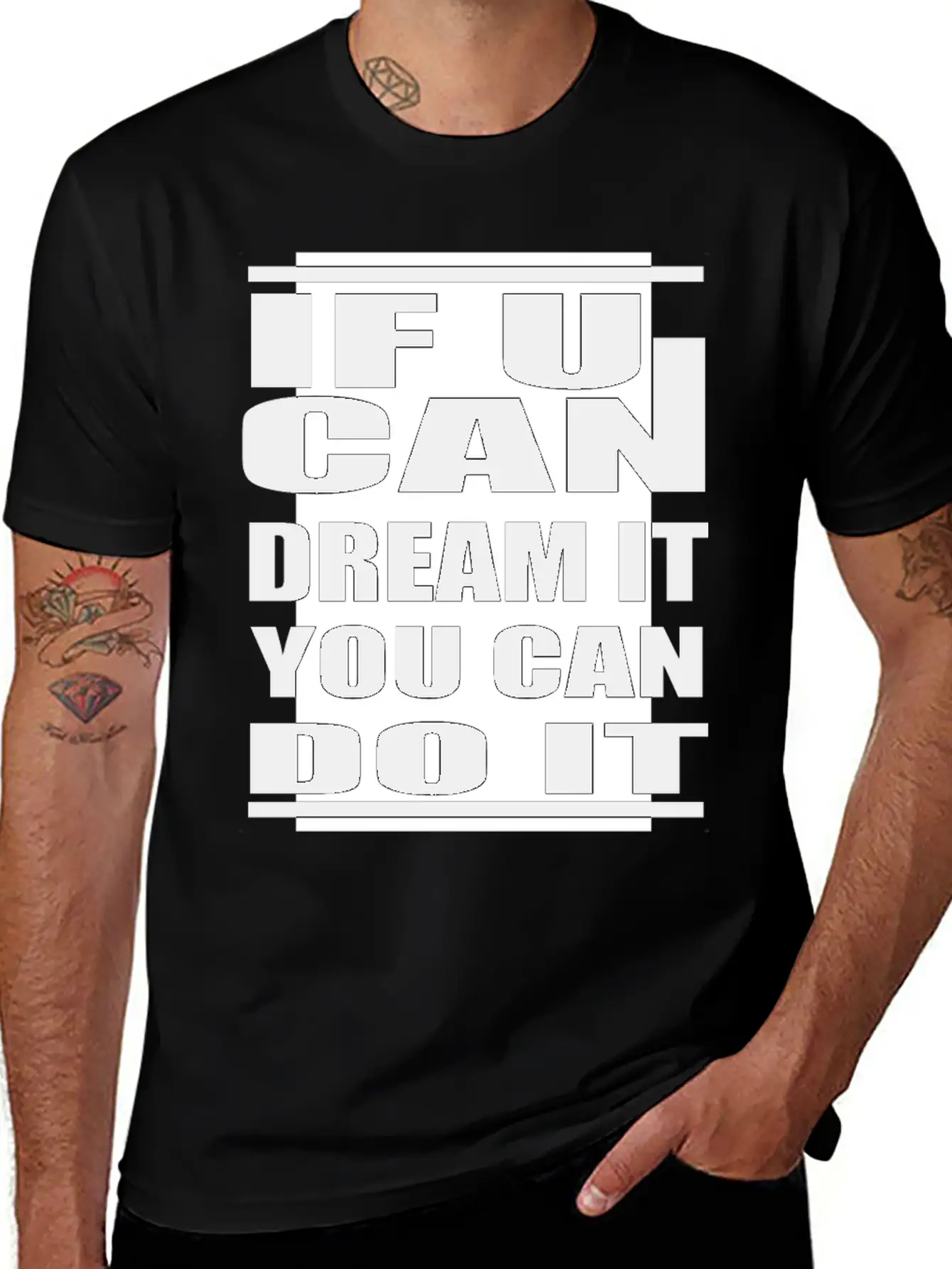 You Can Do It Confidence Aim Modern Fit Casual T-Shirt – Clean And Versatile Design