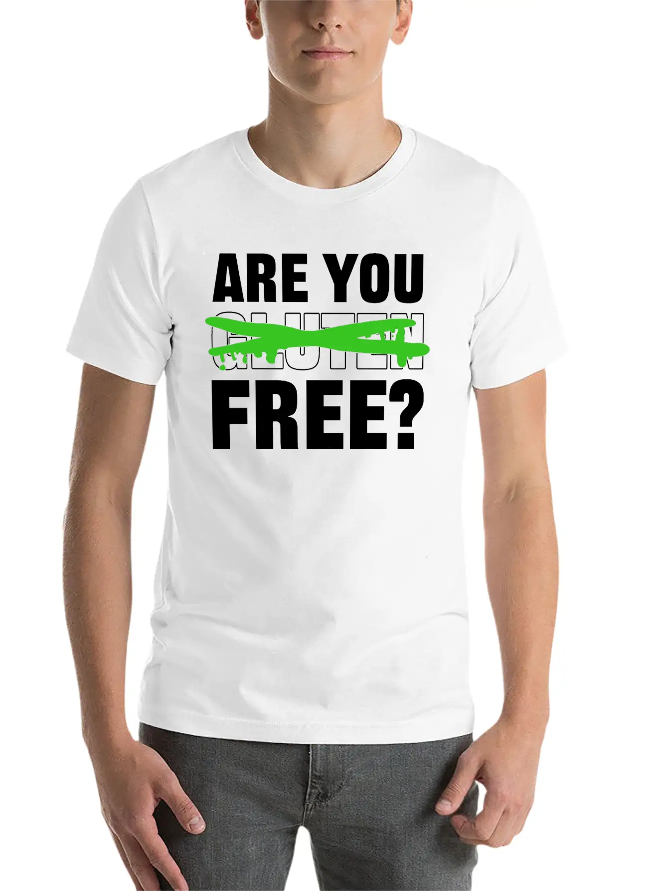 You Gluten Free? Flirty Guy Gift Unisex Casual T-Shirt – Clean Design For Daily Comfort