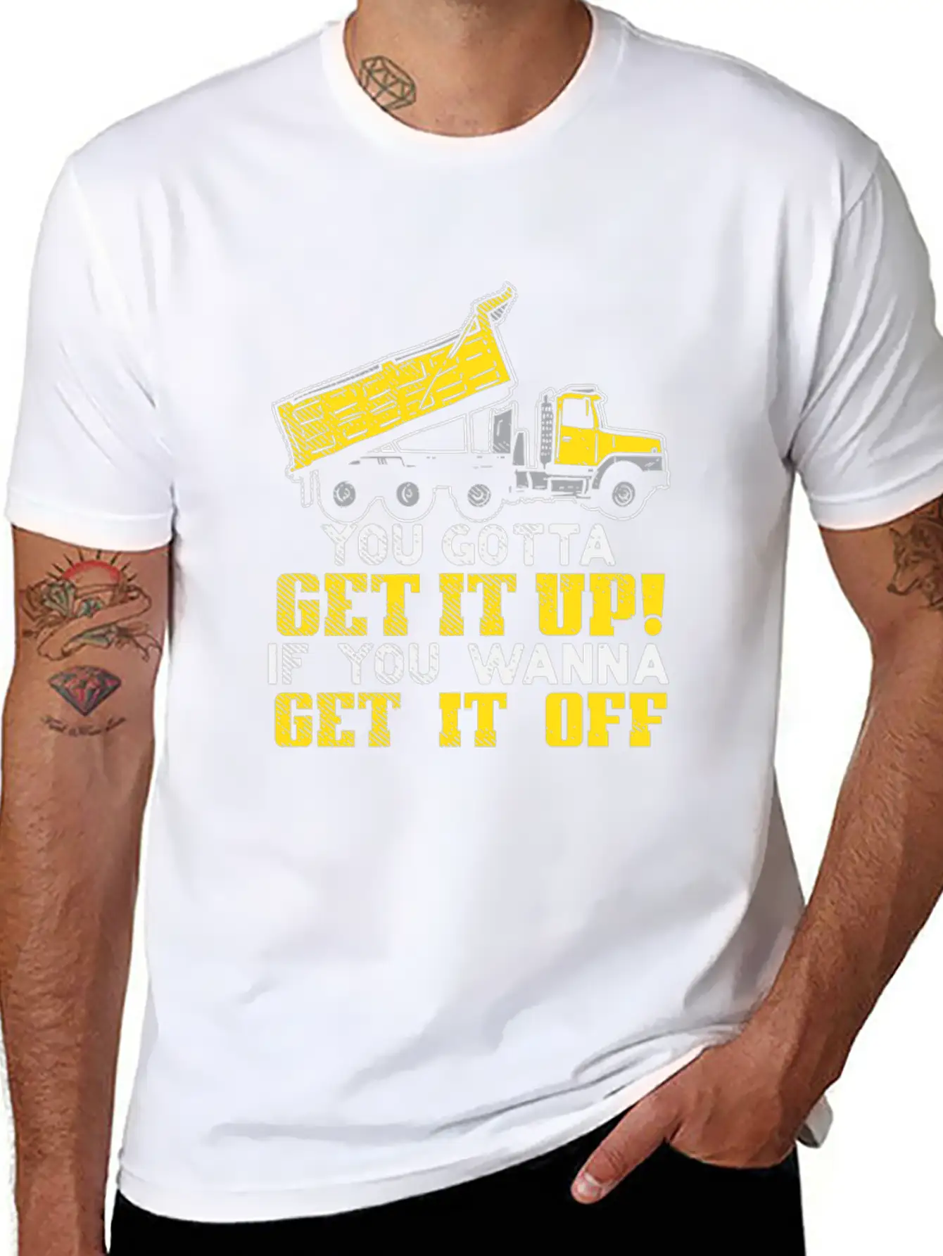You Gotta Get It Up If You Wanna Get It Off Comfortable Minimalist Graphic Tee – Summer Style Essential