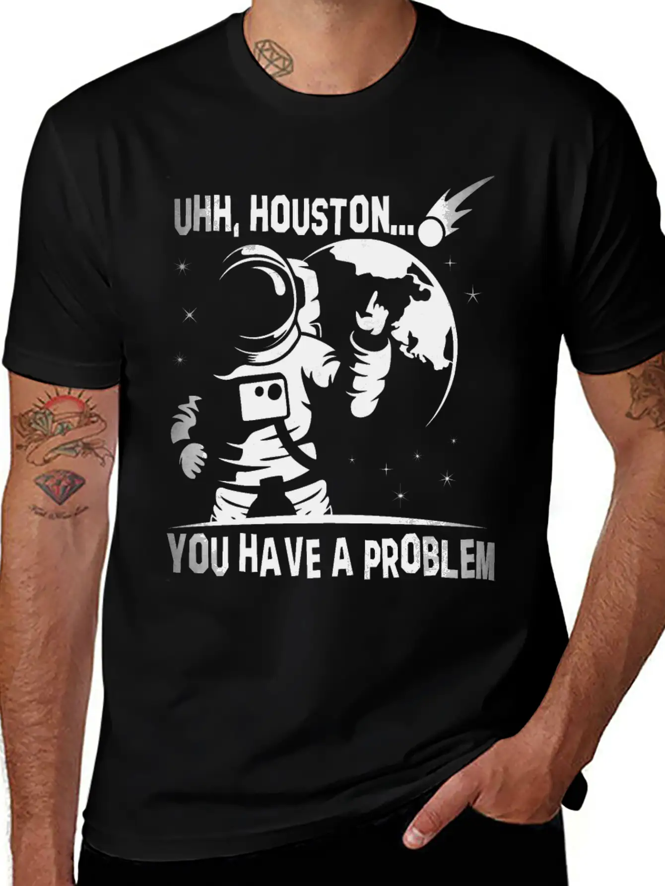 You Have A Problem - Astronauts -Total Basics Unisex Casual T-Shirt – Clean Design For Daily Comfort