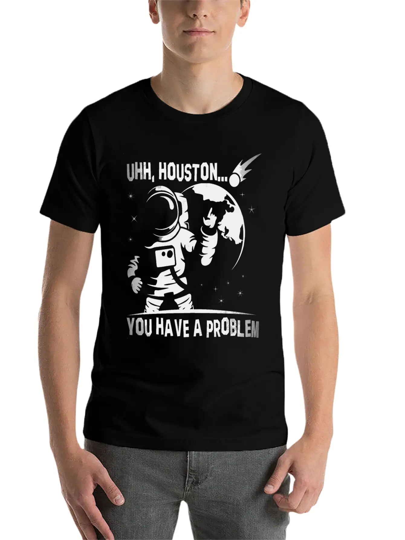 You Have A Problem - Astronauts -Total Basics Unisex Casual T-Shirt – Clean Design For Daily Comfort