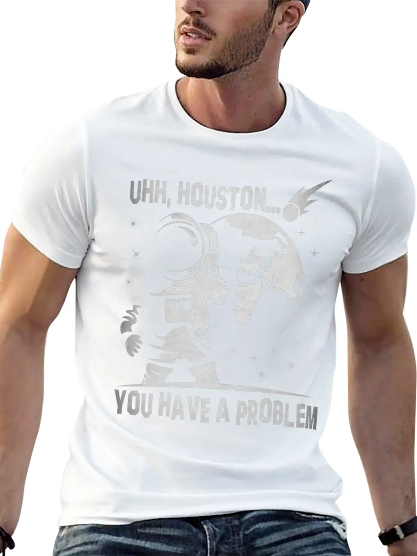 You Have A Problem - Astronauts -Total Basics Unisex Casual T-Shirt – Clean Design For Daily Comfort