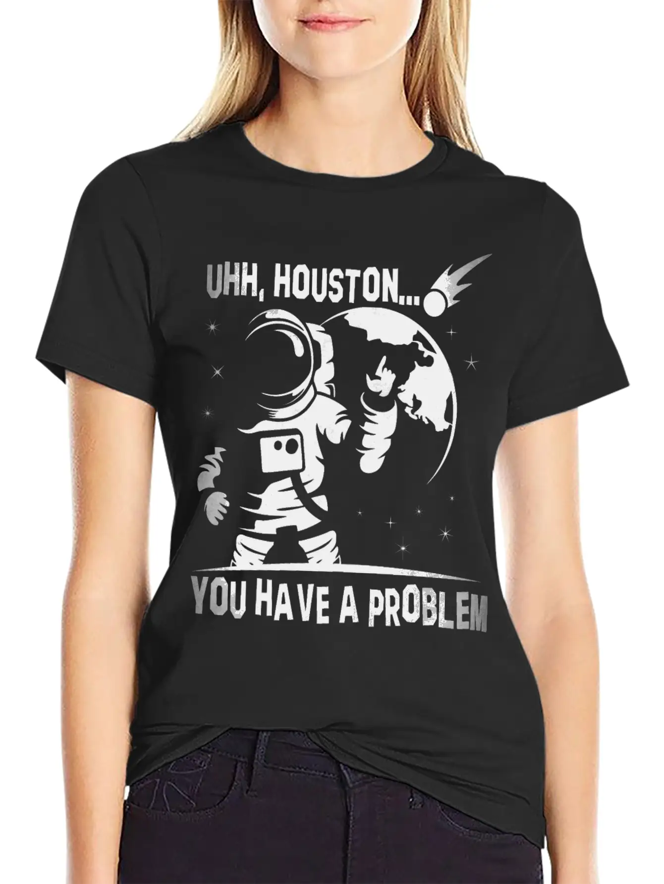 You Have A Problem - Astronauts -Total Basics Unisex Casual T-Shirt – Clean Design For Daily Comfort