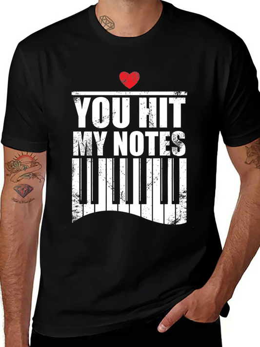 You Hit My Notes Funny Quote Gift Idea Piano Soft Cotton Short Sleeve Tee – Unisex Wardrobe Staple