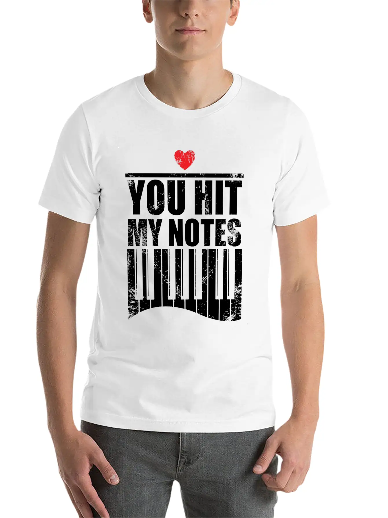 You Hit My Notes Funny Quote Gift Idea Piano Soft Cotton Short Sleeve Tee – Unisex Wardrobe Staple