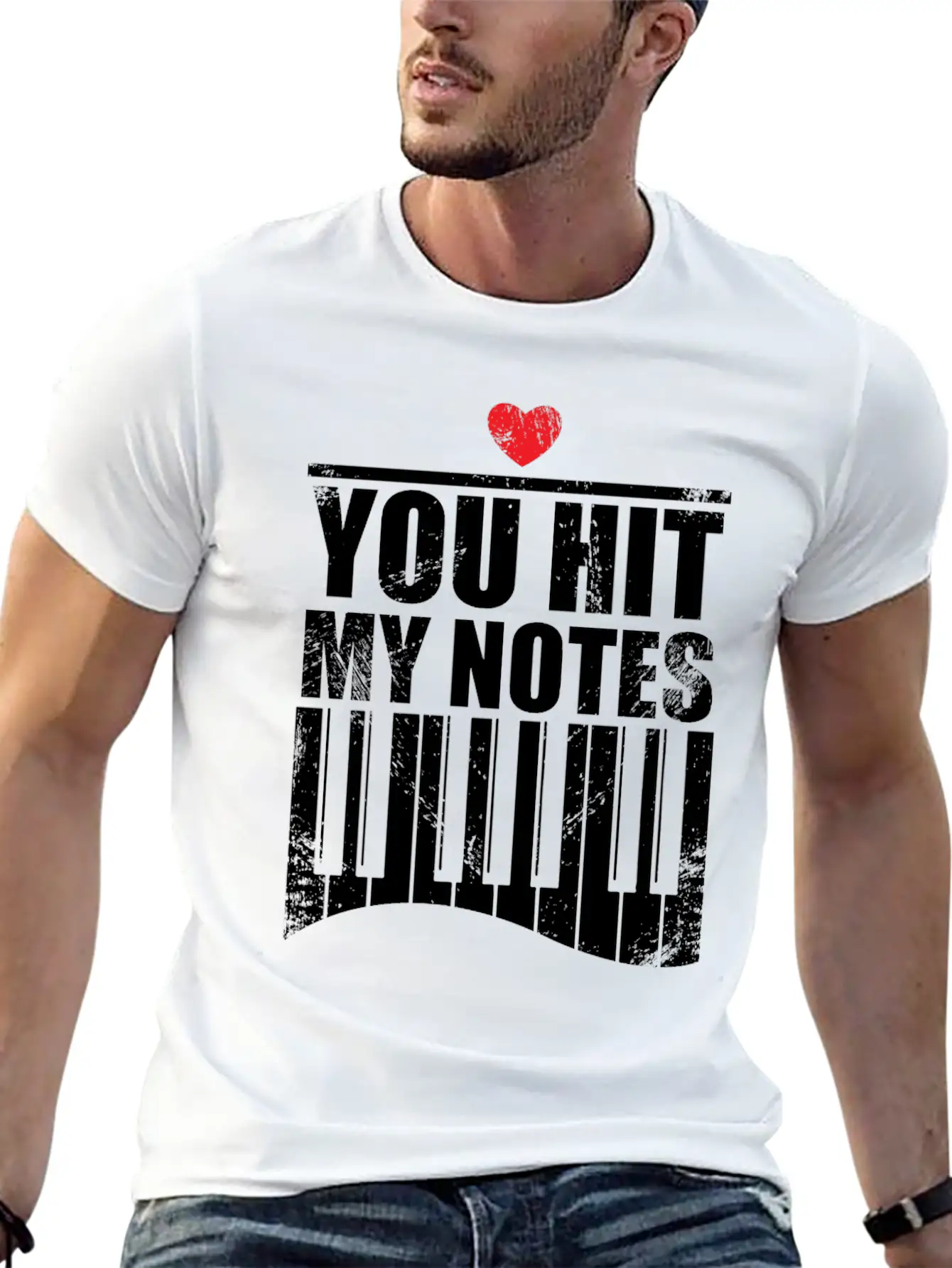 You Hit My Notes Funny Quote Gift Idea Piano Soft Cotton Short Sleeve Tee – Unisex Wardrobe Staple