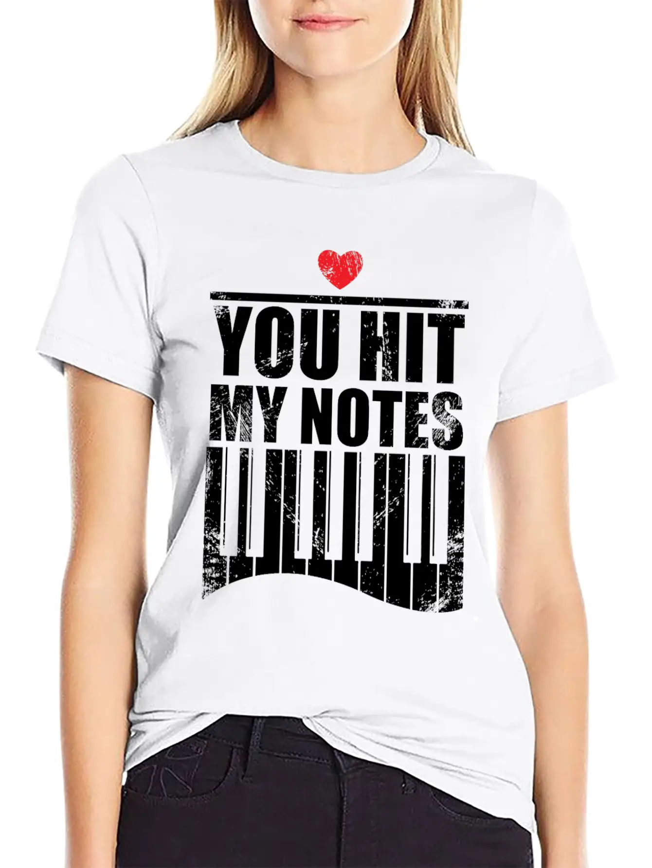 You Hit My Notes Funny Quote Gift Idea Piano Soft Cotton Short Sleeve Tee – Unisex Wardrobe Staple