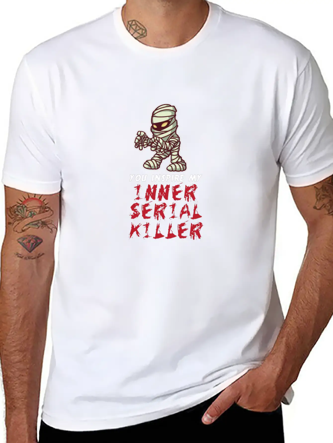 You Inspire My Inner Serial Killer Stylish Everyday T-Shirt – Unisex Basic Cotton Tee