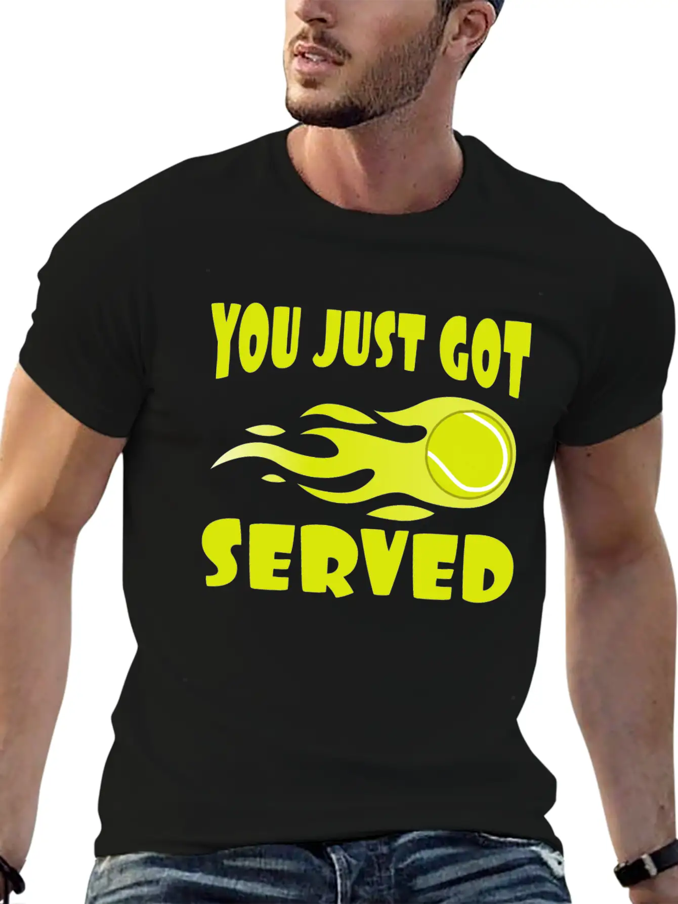 "You Just Got Served" Tshirt Design For Lawn Soft Cotton Short Sleeve Tee – Unisex Wardrobe Staple