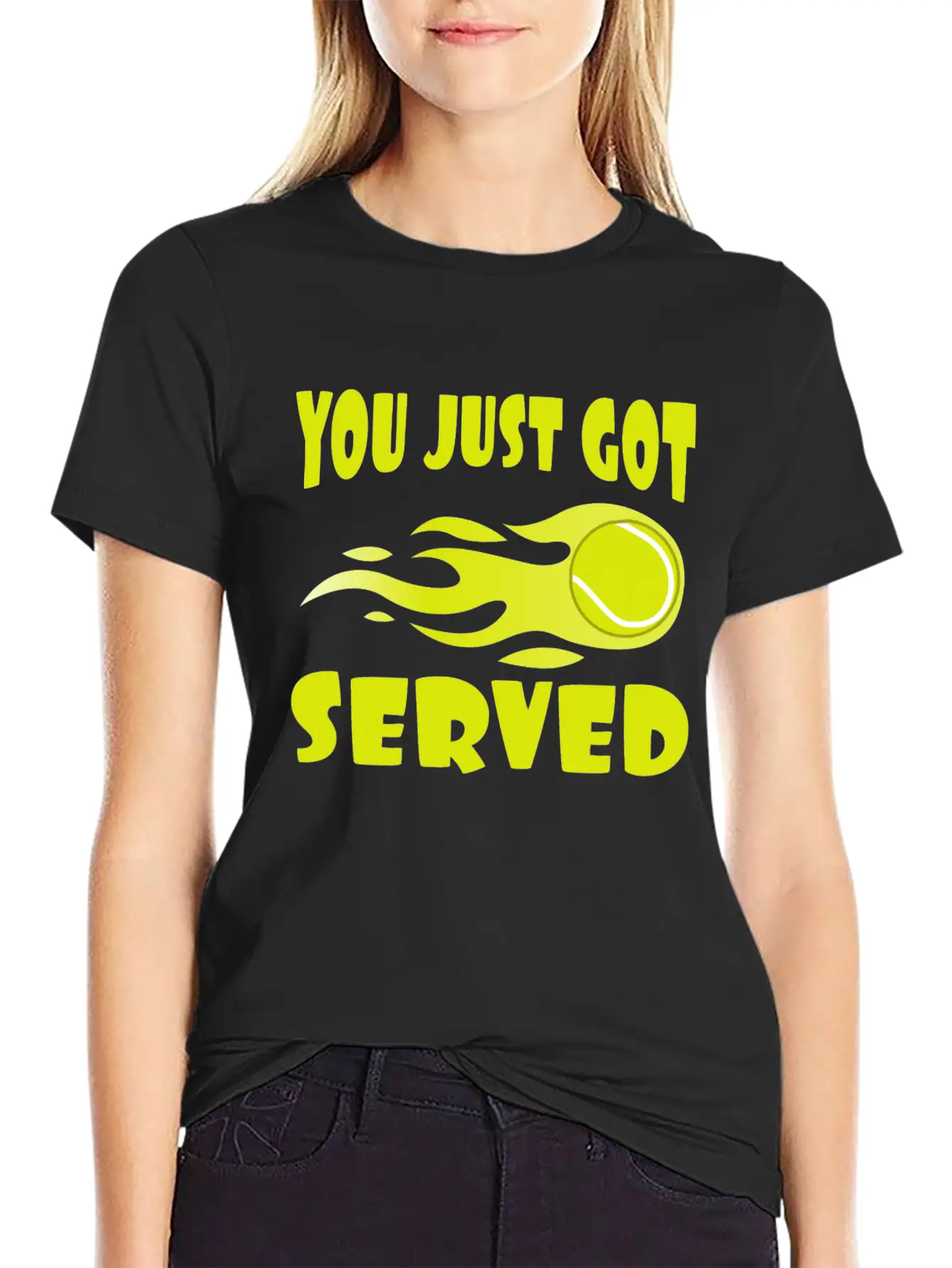 "You Just Got Served" Tshirt Design For Lawn Soft Cotton Short Sleeve Tee – Unisex Wardrobe Staple