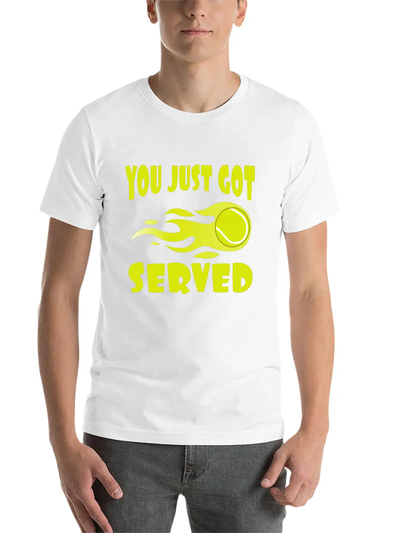 "You Just Got Served" Tshirt Design For Lawn Soft Cotton Short Sleeve Tee – Unisex Wardrobe Staple